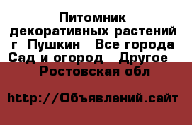 Питомник декоративных растений г. Пушкин - Все города Сад и огород » Другое   . Ростовская обл.